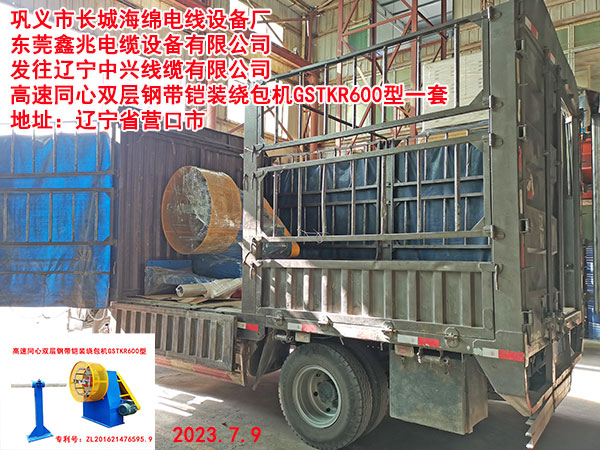 高速同心雙層鋼帶鎧裝繞包機(jī)