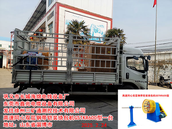 同心雙層鋼帶鎧裝繞包機(jī)